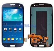 Дисплей для Samsung Galaxy S3 Duos (i9300 Neo/ i9301) в сборе с тачскрином, голубой