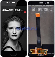 Дисплей для Huawei P10 Plus в сборе с тачскрином и датчиком отпечатка пальца, черный