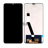 Дисплей для Xiaomi Redmi 9T/Poco M3 в сборе с тачскрином, черный