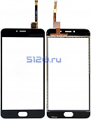 Сенсорное стекло (тачскрин) для Meizu M3 Note (M681h), черное