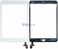 Сенсорное стекло (тачскрин) для iPad Mini 3 с контроллером, белое