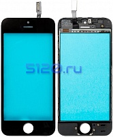Сенсорное стекло (тачскрин) для iPhone 5S, черное