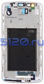 Средняя часть корпуса (рамка) для LG G3, белая
