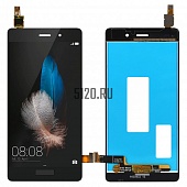Дисплей для Huawei P8 Lite (2015) в сборе с тачскрином, черный