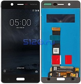 Дисплей для Nokia 5 в сборе с тачскрином, черный