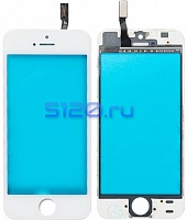 Сенсорное стекло (тачскрин) для iPhone 5S, белое